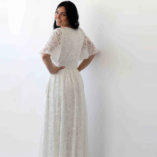 Wedding dress with pockets #1267 Maxi Blushfashion