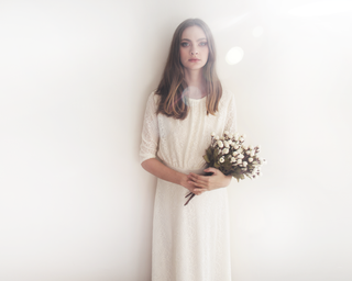 Wedding Dress Separates Two Piece Bridal Gowns , short wedding dress #1307 Midi Blushfashion