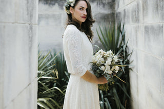 Wedding Dress Separates Two Piece Bridal Gowns , short wedding dress #1307 Midi Blushfashion