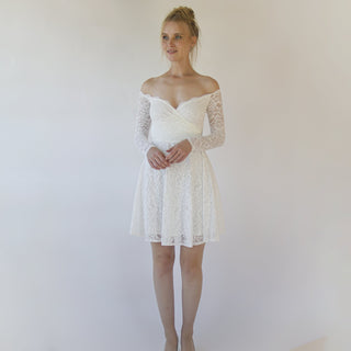 boho chic short wedding dress Short Sleeve Boho Wedding Dress