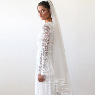 Wedding Veil #4015 Shoulder length Blushfashion