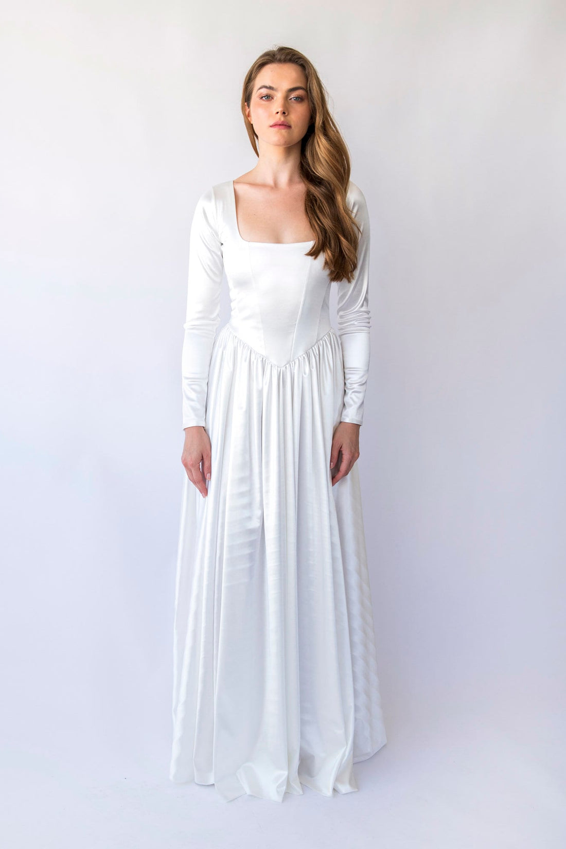 Silky Basque Dress #1452