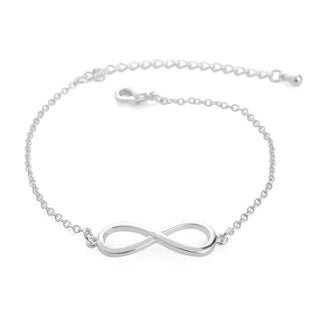 SMJEL Fashion Infinity Bracelet Femme Simple Love Bracelets for Women Bridesmaid Jewelry Gifts Pulseras mujer bijoux femme Silver Plated Blushfashion