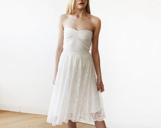 Floral Lace Midi bridal skirt 3030 skirts Blushfashion